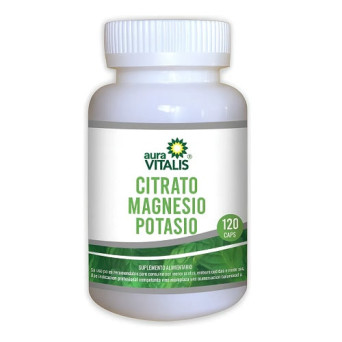 Citrato Magnesio Potasio 120 capsulas Aura Vitalis