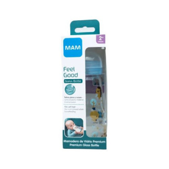MAM Mamadera Feel Good Glass Bottle 2+ 260ml