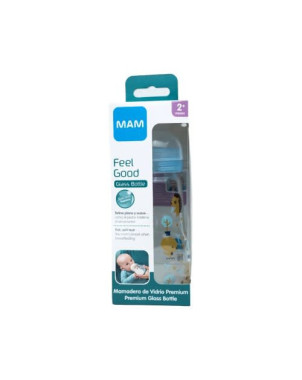 MAM Mamadera Feel Good Glass Bottle 2+ 260ml