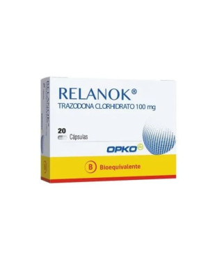 Relanok 100 mg 20 capsulas trazodona Lab Opko