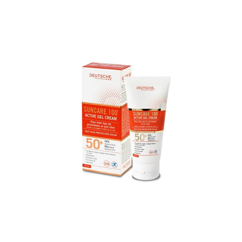 Suncare 100 Active Gel Cream 50+ 60 Ml VENCE 05/2026 STOCK 1