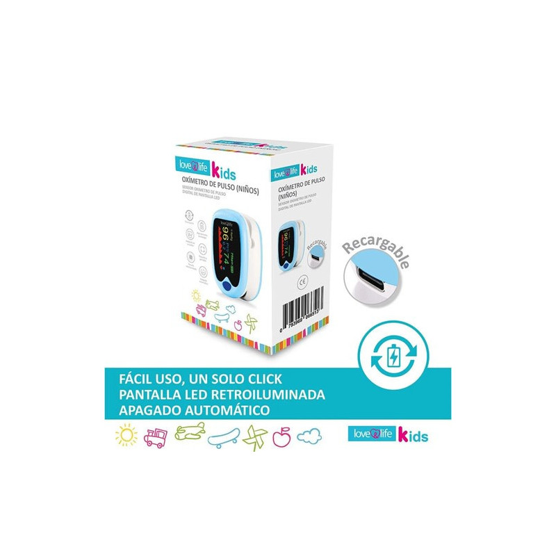 Oximetro de Pulso Saturometro Infantil 1 Unidad