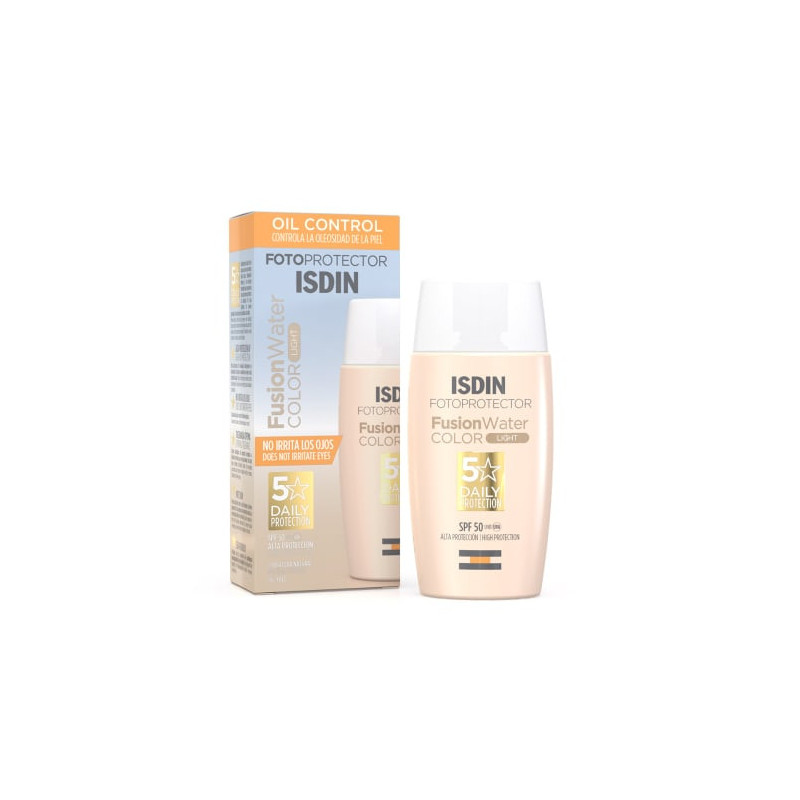 Isdin Fotoprotector Fusion Water Color Light 50 Ml Oil Control SPF 50