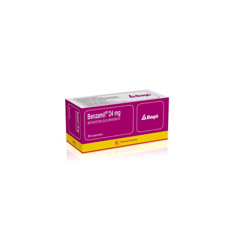 Benzamil 24 Mg 30 Comprimidos