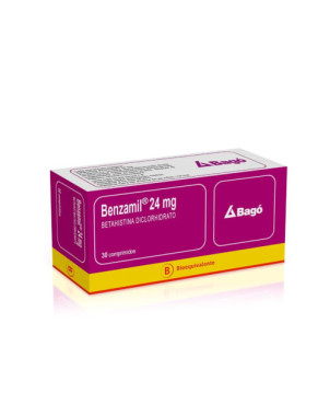 Benzamil 24 Mg 30 Comprimidos