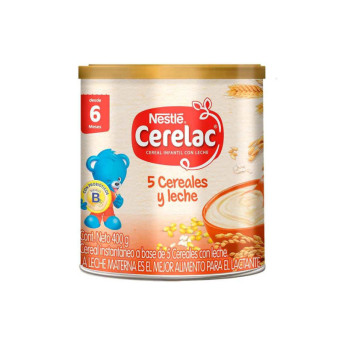 Cerelac 5 Cereales Y Leche 400 Gr Nestle Vence 17-02-25