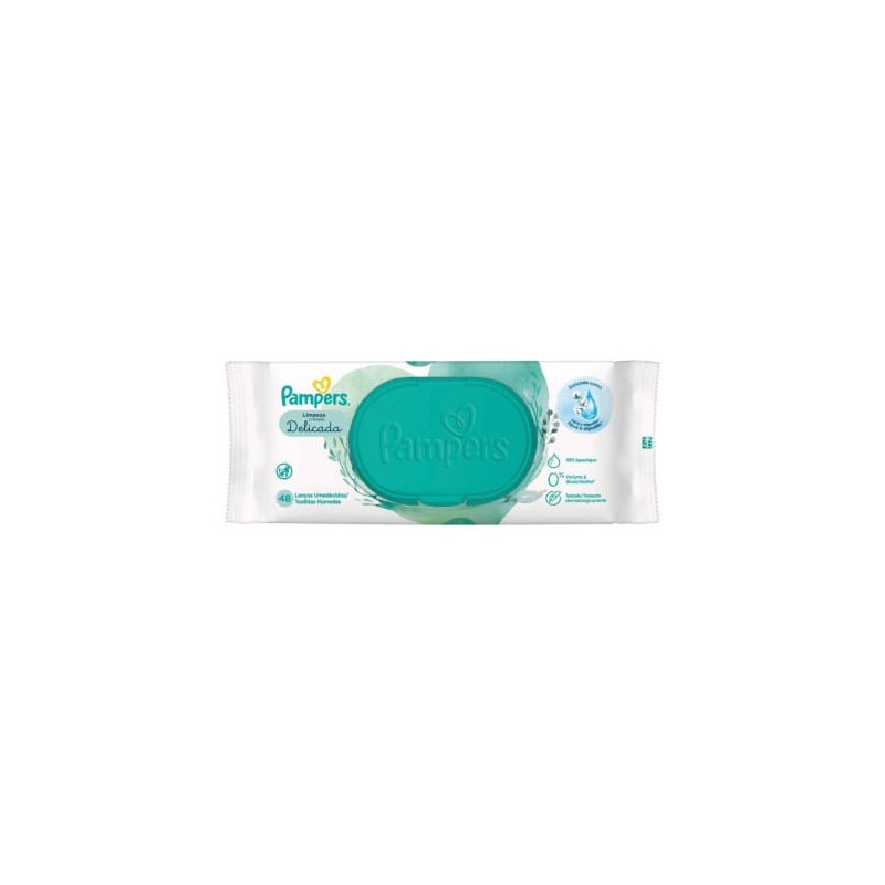 Pampers Toallitas Humedas Limpieza Delicada x 48 Unidades