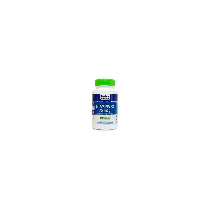 Vitamina K2 75 mcg x 60 Capsulas Nutrapharm