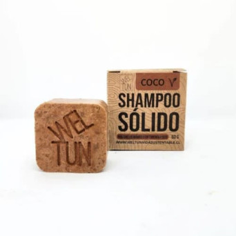 Shampoo Solido Coco 60 Gr Weltun