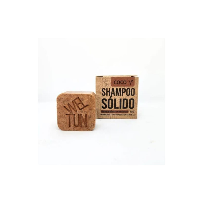 Shampoo Solido Coco 60 Gr Weltun