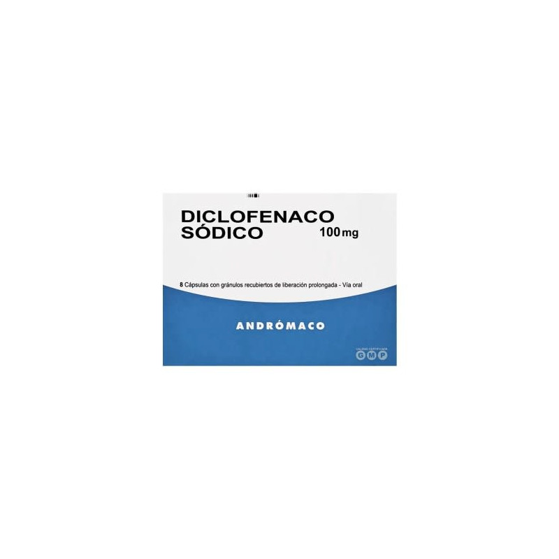 Diclofenaco Sodico 100 Mg 8 Capsulas Andromaco