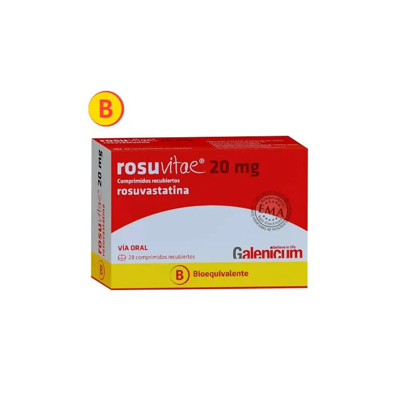 Rosuvitae 20 mg 28 comprimidos