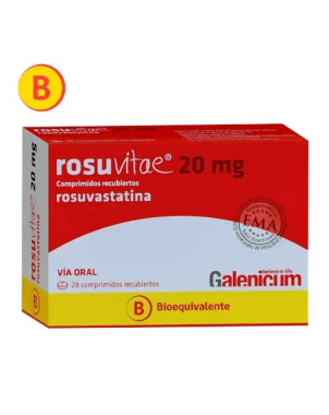 Rosuvitae 20 mg 28 comprimidos