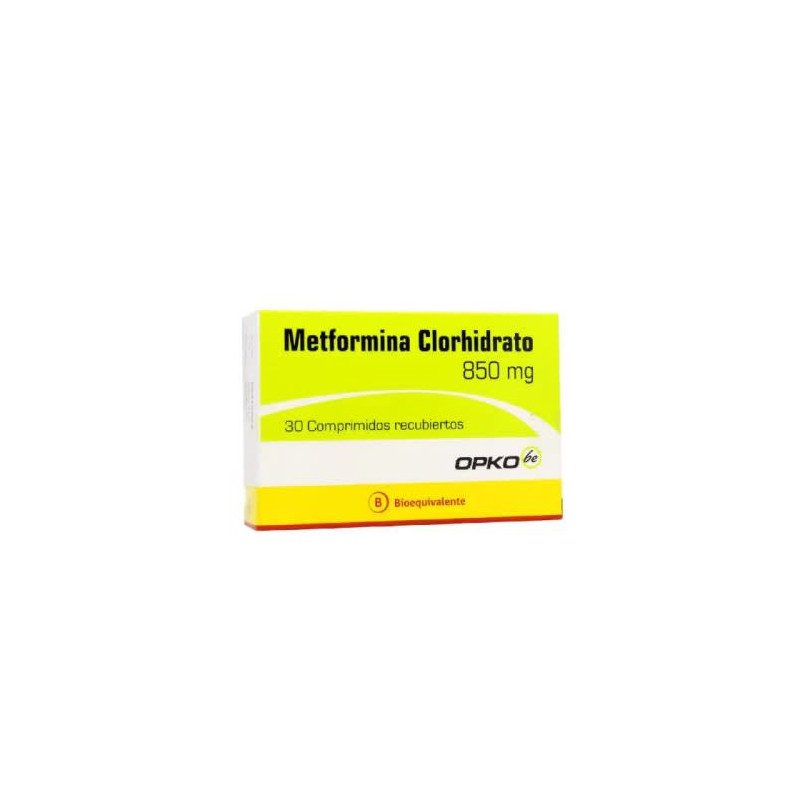 Metformina 850 Mg 30 Comp. Recubiertos Opko