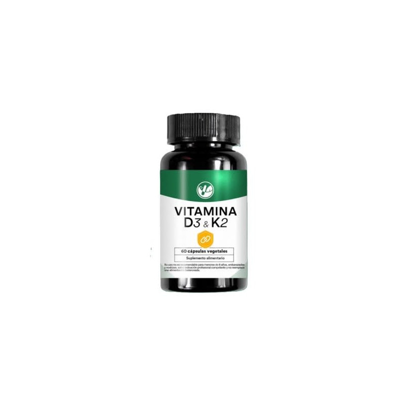 Vitamina D3 y K2 60 Capsulas Vegetales