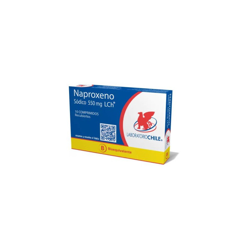Naproxeno Sodico 550 Mg 10 Comprimidos Lab Chile
