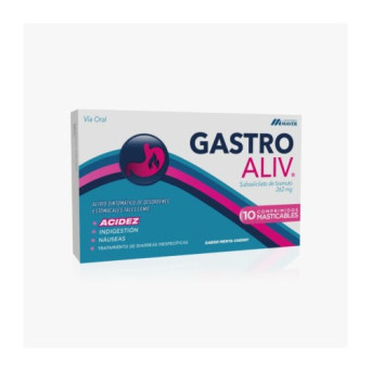 GastroAliv 262 Mg 10 Comp. Masticables