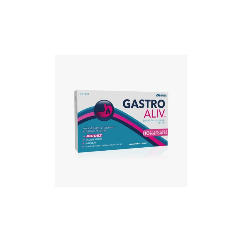 GastroAliv 262 Mg 10 Comp. Masticables