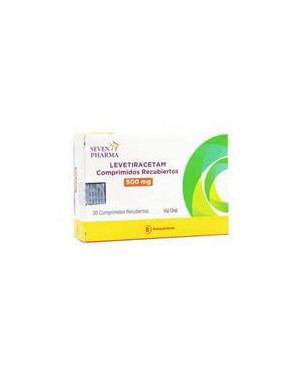 Levetiracetam 500 mg 30 comprimidos recubiertos Seven Pharma