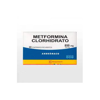 Metformina Clorhidrato 850 mg 60 comprimidos Andromaco