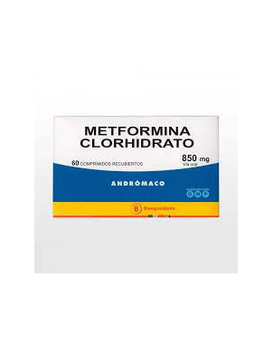 Metformina Clorhidrato 850 mg 60 comprimidos Andromaco