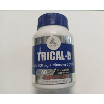 Trical D 60 Capsulas Calcio 600/Vit D 200 Knop