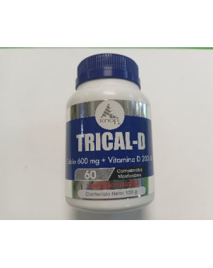 Trical D 60 Capsulas Calcio 600/Vit D 200 Knop
