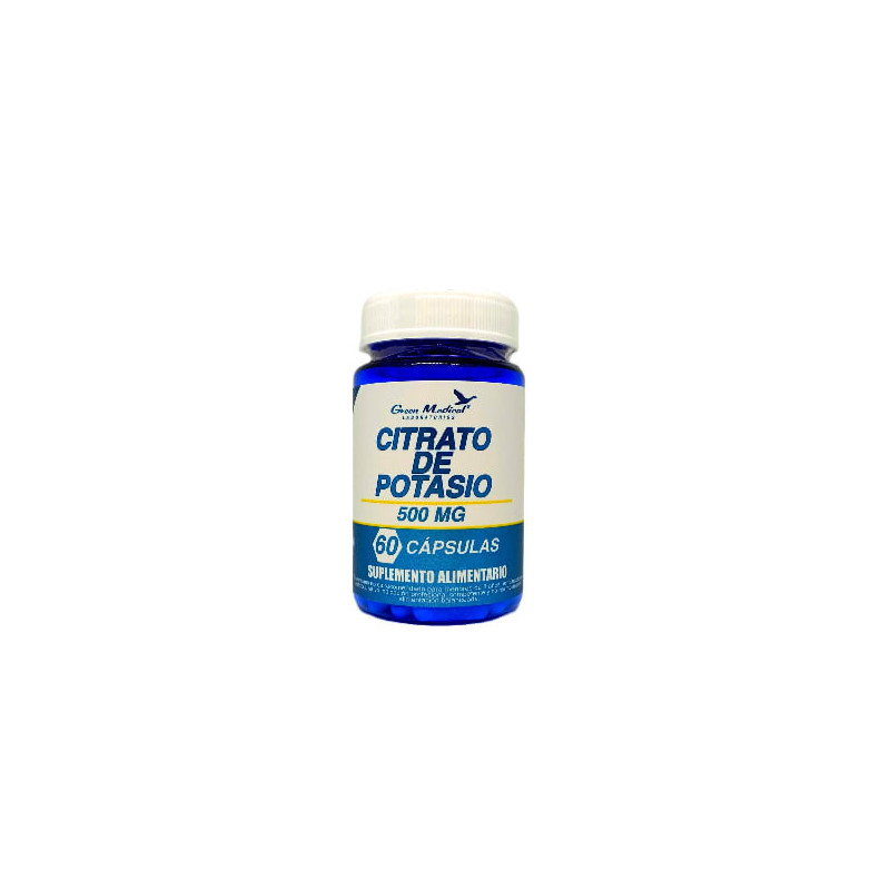 Citrato De Potasio 500 Mg 60 Capsulas Green Medical