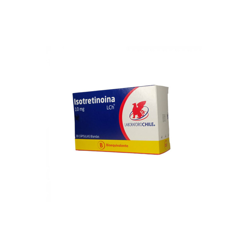 Isotretinoina 10 mg x 30 Caps Lab Chile
