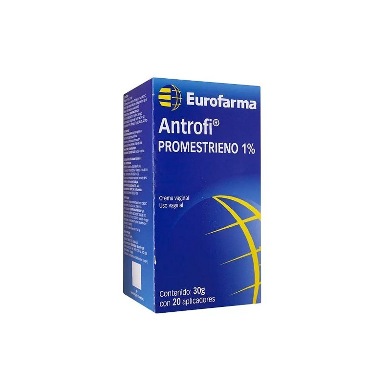 Antrofi 1% Crema Vaginal 30 gramos 20 Aplicadores