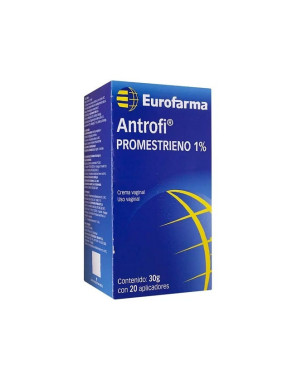 Antrofi 1% Crema Vaginal 30 gramos 20 Aplicadores