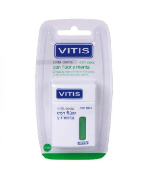 Vitis Cinta Dental Con Cera Fluor Y Menta 50 mts