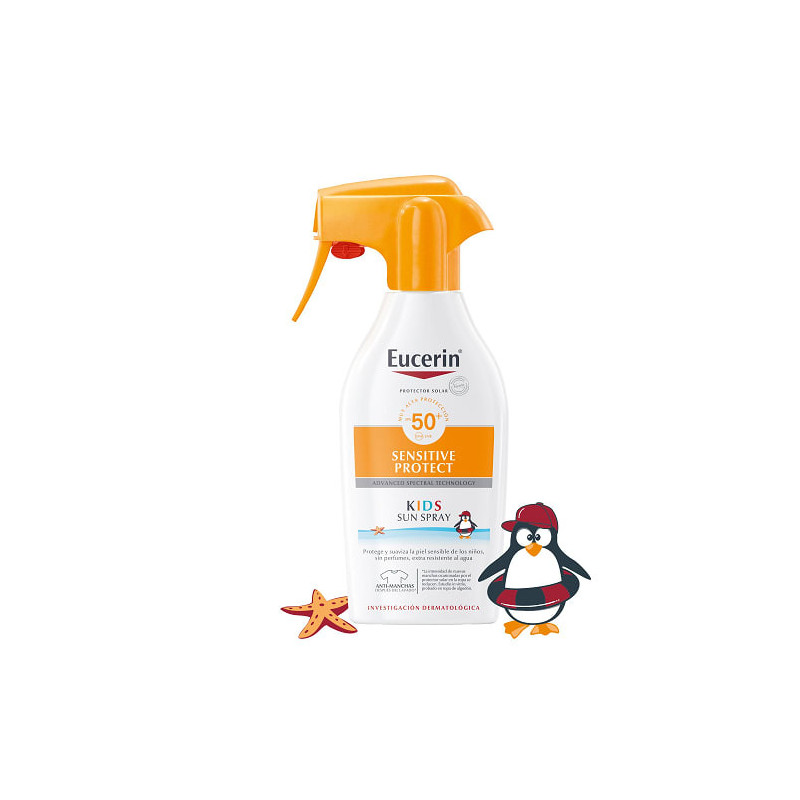 Eucerin Sun Sensitive Protect Kids Spray Corporal FPS50+ 250 Ml