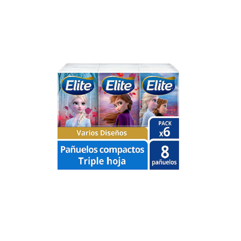 Pack Pañuelos Elite Diseños 6 Und