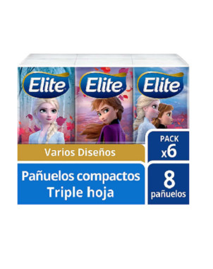 Pack Pañuelos Elite Diseños 6 Und