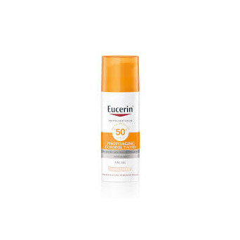 Eucerin Sun Anti Edad Gel Crema Facial Tono Claro FPS 50+ 50 ML