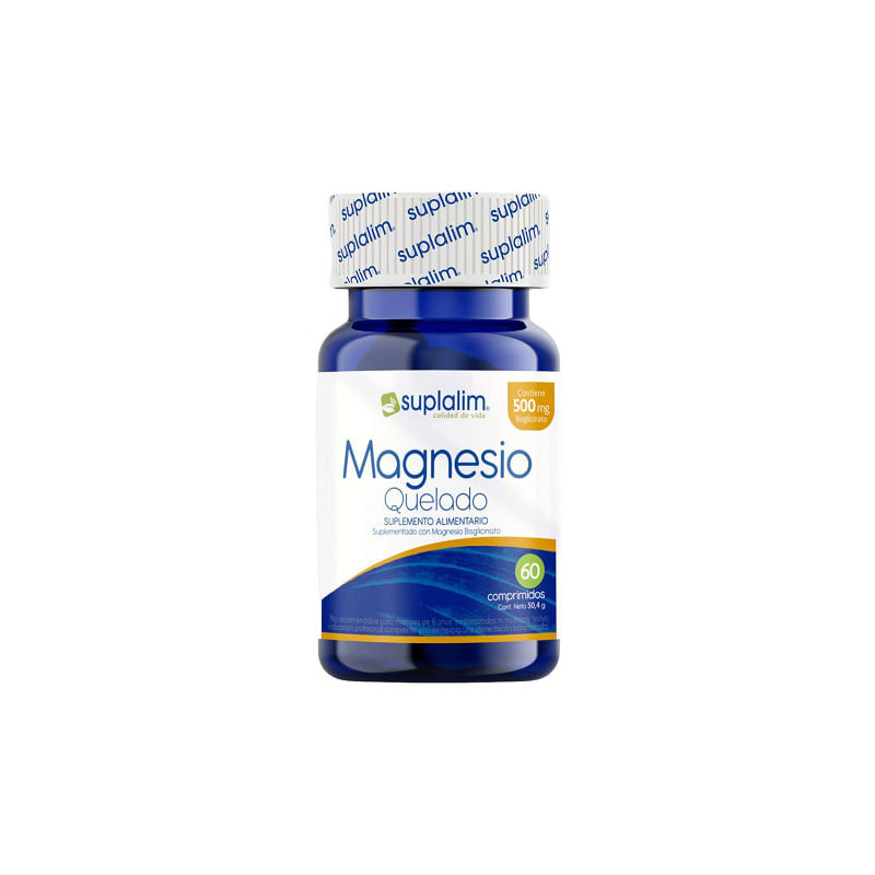 Magnesio Quelado 500 mg x 60 Comp Suplalim