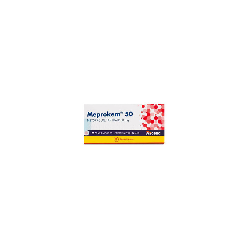 Meprokem 50 Mg X 30 Comp Ascend    Venc 08/2026  Stock 2