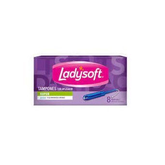 Ladysoft Tampones Super 8 Un.