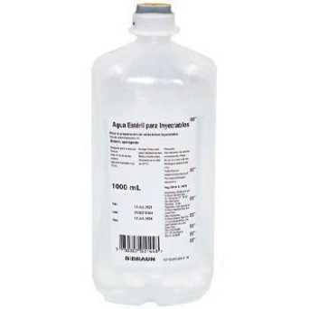 Agua Esteril Para Inyectables 1000 ml Lab Braun