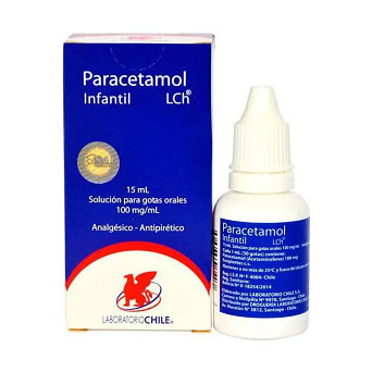 Paracetamol Infantil 100 Mg/Ml 15 Ml Lab Chile