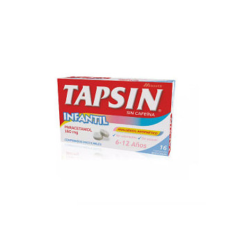 Tapsin Infantil 160 Mg 16 Comprimidos Masticables