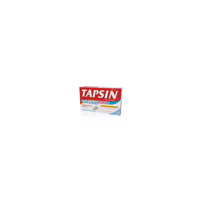 Tapsin Infantil 160 Mg 16 Comprimidos Masticables