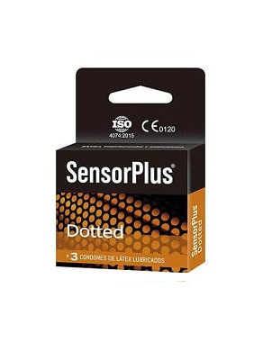 Sensor Plus Preservativo Dotted 3 Un.