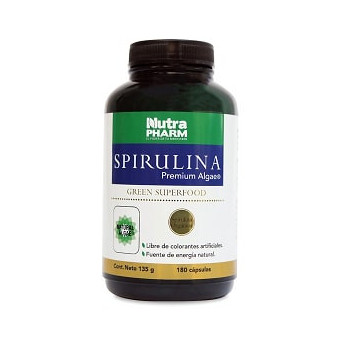 Spirulina 180 cáps. Nutrapharm