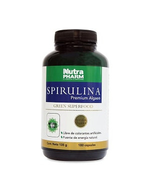 Spirulina 180 cáps. Nutrapharm