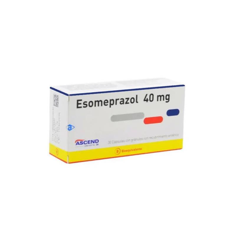 Esomeprazol 40 mg 30 Cápsulas con Gránulos con Recubrimiento Entérico