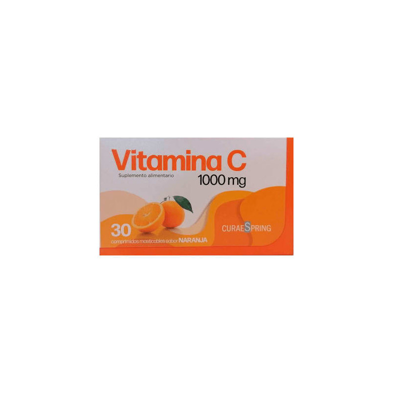 Vitamina C 1000 Mg 30 Comp Masticables Curaespring