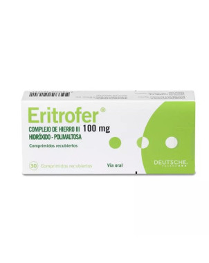 Eritrofer 100 Mg 30 Comprimidos Complejo De Hierro III