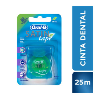 Oral B Satin Tape Cinta Dental Menta 25 Mts